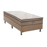 Cama Box Solteiro: Colchão Molas Superpocket Ortobom Celebritabase Suede Bege(88x188)