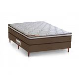 Cama Box + Colchão Castor Casal Innovation One Face Pocket 138x188x54cm