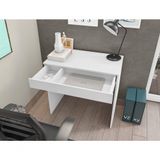 Mesa Escrivaninha Para Computador Alexia 80cm Branco Ajl