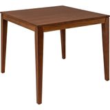 Mesa De Madeira Tramontina London Quadrada Em Tauarí Amêndoa 4 Lugares 80 Cm Tramontina