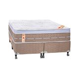 Cama Box + Colchão Castor King Premium Niponpedic One Face Tecnopedic 193x203x59cm