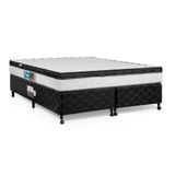 Cama Box + Colchão Castor King Montblanc One Face D45 193x203x52cm