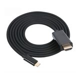 Cabo Hdmi Nwt Macho 4k 30hz Para Usb Tipo C 3.1 Macho 1,8m