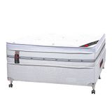 Cama Box + Colchão Castor Com Massageador Casal Niponpedic One Face Pocket 138x188x60cm