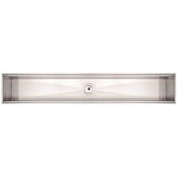Escorredor Úmido 105x18cm Para Sobrepor Em Aço Inox Com Acabamento Scotch Brite