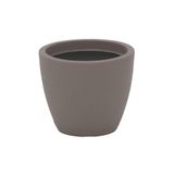 Vaso Com Prato Tramontina Asteca 32 Cm Em Polietileno Concreto Tramontina