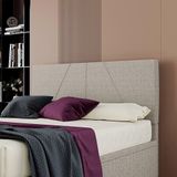 Cabeceira Estofada Casal Queen Size 160 Cm Júpiter Linho Skybox Bege