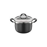 Espagueteira Tramontina Mônaco Induction Alumínio Antiaderente Starflon Preto 22 Cm 5,4 L Tramontina