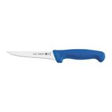 Faca Para Desossar Profissional Com Lâmina De Aço Inox E Cabo De Polipropileno Azul 5&quot;