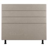 Cabeceira Cama Box Casal Queen Size Malik 160cm Suede Bege - Abmaza