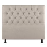 Cabeceira Cama Box Casal Queen Size Nice 160cm Suede Bege - Abmaza