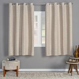 Cortina Albany 2,20m X 1,40m Jacquard Corta Luz Sala Dourado