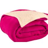 Cobertor Casal Queen Canadá 1 Peça Manta Sherpa Pink