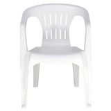 Cadeira Tramontina Atalaia Basic Com Braços Em Polipropileno Branco Tramontina