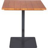 Mesa Quadrada Urban Highline Em Madeira Garapeira E Coluna Central Em Metal 70 Cm