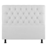 Cabeceira Cama Box Casal Nice 140cm Sintético Branco - Abmaza
