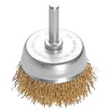 Escova Tipo Copo Arame Ondulado Com Haste 2x1/4&#39;&#39; Tramontina Pro Tramontina
