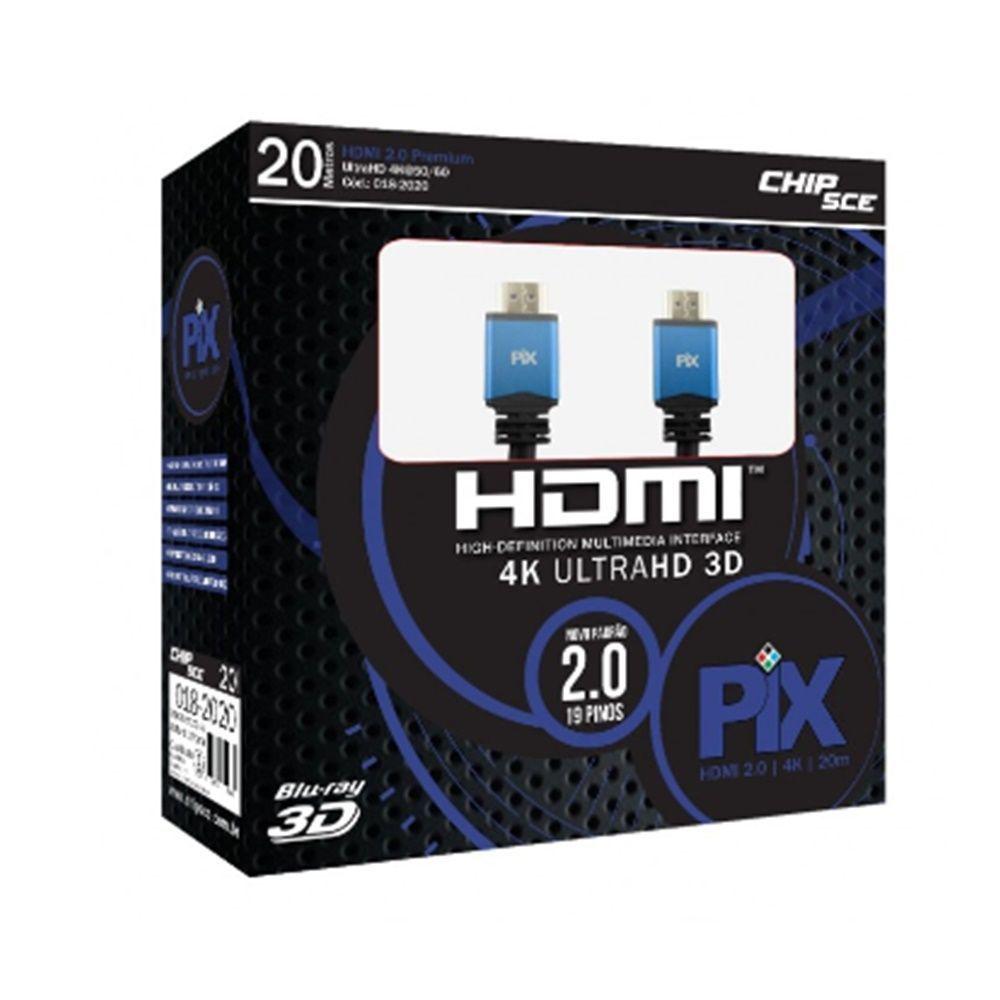 Cabo Hdmi Premium 20m: Qualidade 4k