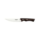 Faca Para Churrasco Jumbo Lâmina Em Aço Inox E Cabo Madeira Tratada Polywood Castanho 5&quot;