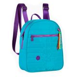 Mochila Luluca Azul/roxo C/ Chaveiro - 01 Un - Ml