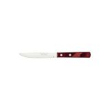 Faca De Mesa Tramontina 4&quot; Em Aço Inox E Cabo Em Madeira Polywood Vermelho Tramontina