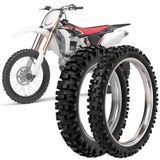 2 Pneu Moto Cross 100/100-18 59m 80/100-21 51m Rmx 35