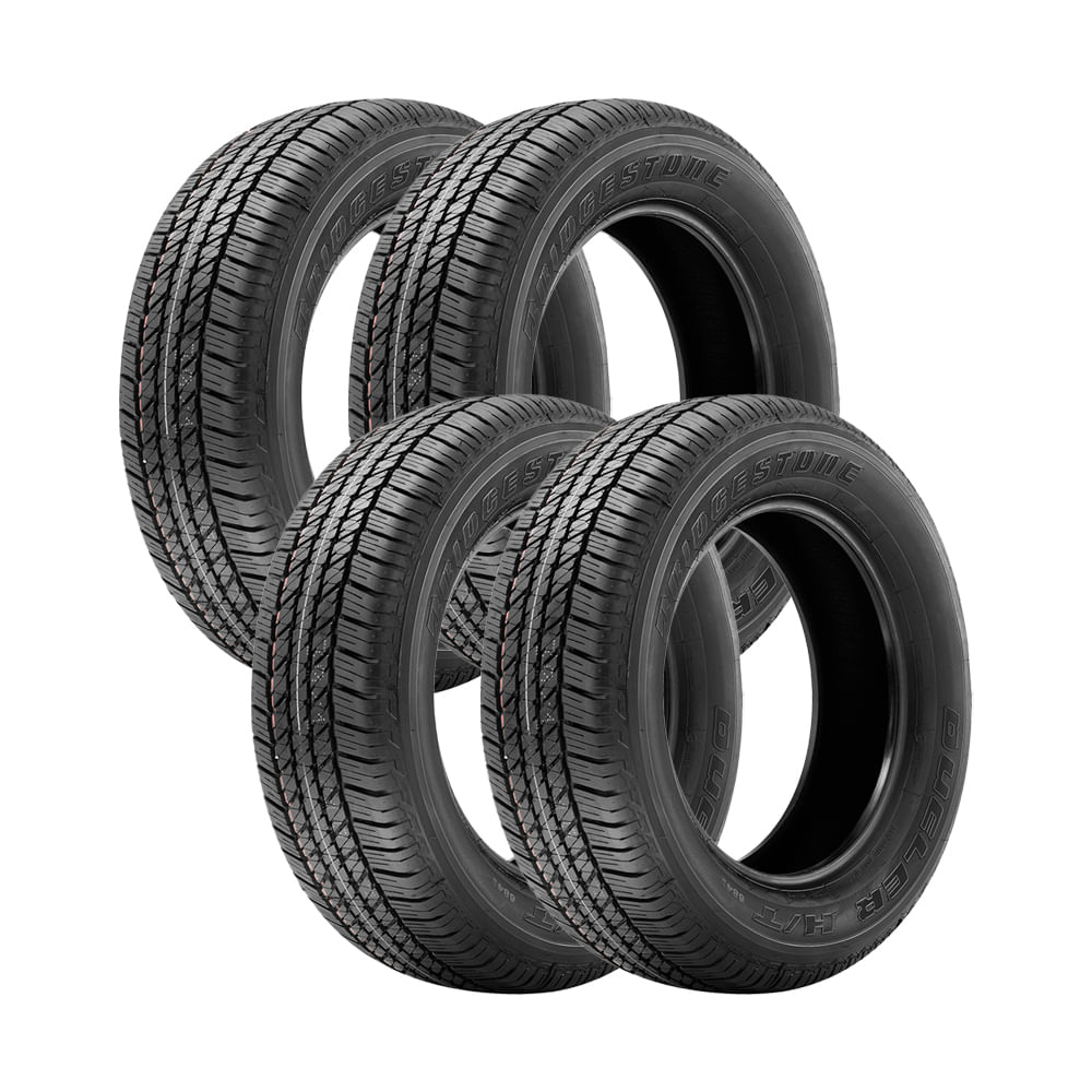 Jogo 4 Pneus Bridgestone Aro 18 Dueler H/t 684 Ii Ecopia 265/60r18 110t