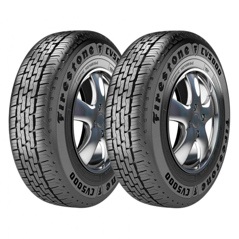 Pneu Aro 14 Firestone Cv5000 185r14c 102/100r - 2 Unidades