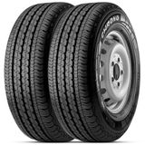 Kit 2 Pneu Pirelli Aro 15 205/70r15 106r Tl Chrono