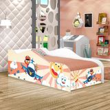 Mini Cama Like Avião E Ursinho Infantil Com Colchão