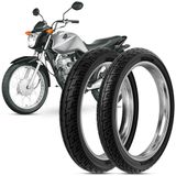 2 Pneu Honda Cg Fan Rinaldi 90/90-18 57p 2.75-18 42p Bs32