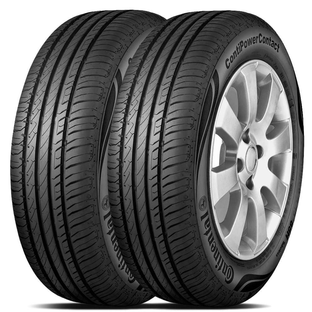 Kit 2 Pneu Continental Aro 17 205/55r17 91v Power Contact