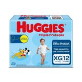 Fralda Infantil Huggies Tripla Proteção Jumbinho Xg 12 Unid
