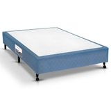 Cama Box Base Universal Casal Poli Tecido Blue (138x188x23) - Castor