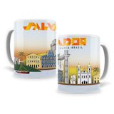 Caneca Personalizada Salvador Em Porcelana 325ml