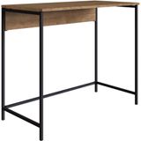 Escrivaninha Dobrável Industrial Steel Quadra Artesano 90 Cm (largura) Mdp Vermont Aço Preto Fosco