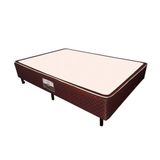 Cama Box Base Universal Viúva Poli Tecido Brown (128x188x27) - Castor