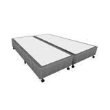 Cama Box Base Universal King Poli Tecido Gray (193x203x27) - Castor