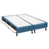 Cama Box Closet King Poli Tecido Blue (193x203x27) - Castor