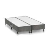 Cama Box Base Universal King Lux Chenille Gray (193x203x23) - Castor