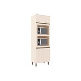 Paneleiro De Cozinha Connect 3 Portas (2 Fornos) 71,5cm Off White - Henn