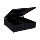 Cama Box Baú King Universal Courano Nero Black (186x198x35) - Ortobom