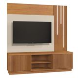 Home Logan Com Led Cascata 2 Portas Mavaular Naturalle/off White