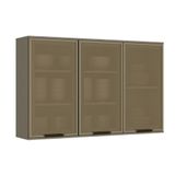 Armário De Cozinha Modulado Connect 3 Portas De Vidro Duna - Henn