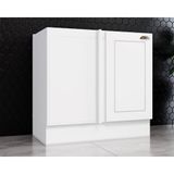 Gabinete De Cozinha Modulado Balcão Canto Reto Americana 1 Porta S/ Tampo Branco - Henn