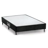 Cama Box Base Universal Casal Lux Chenille Black (138x188x23) - Castor