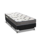 Cama Box Solteiro: Colchão Espuma D33 Ortobom Light + Base Crc Courano Black(88x188)