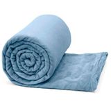 Manta Buettner Solteiro ( 1,60cm X 2,20cm ) Microfibra Flannel Confort Azul Jeans