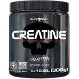 Creatina Monohidratada 100% Pura 300g Black Skull