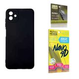 Capinha Preta Galaxy A14 + Película 9d + Película De Câmera